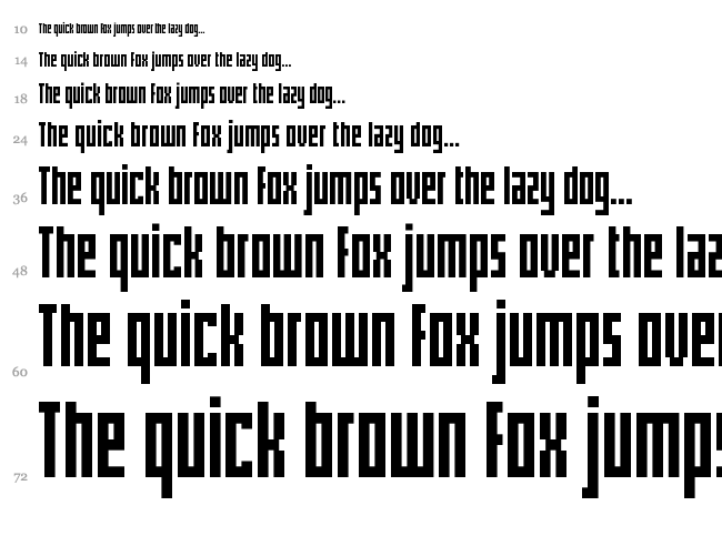 Pxlxxl Cond font waterfall