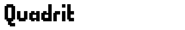 Quadrit font