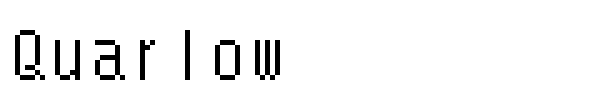 Quarlow font
