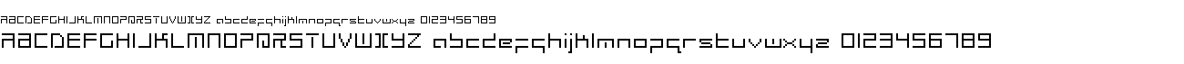Radio Space Bitmap font