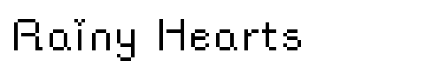 Rainy Hearts font