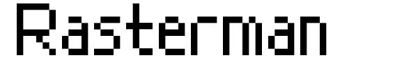 Rasterman font