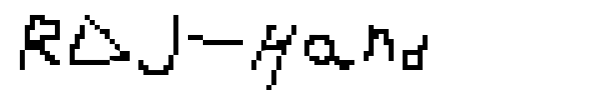 RDJ-Hand font