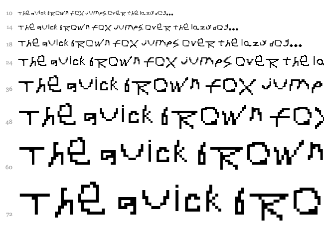RDJ-Hand font waterfall
