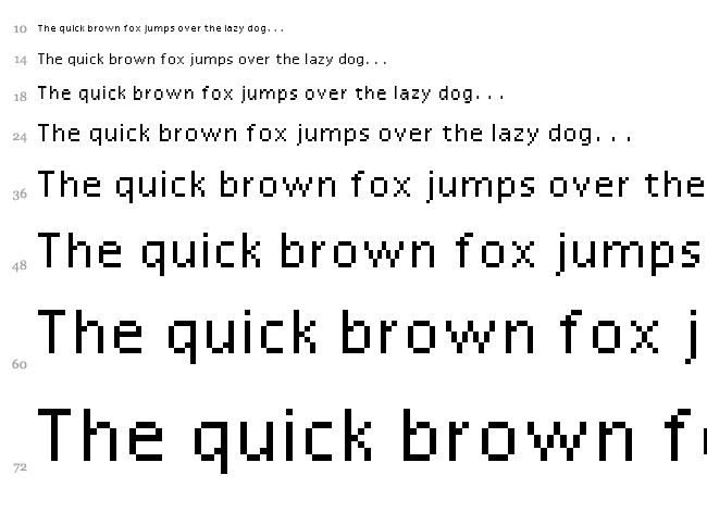 Reactor7 font waterfall