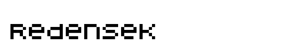 Redensek font