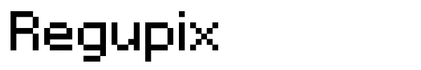Regupix font