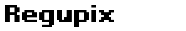 Regupix font preview