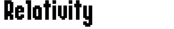 Relativity font