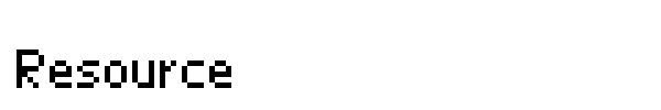 Resource font