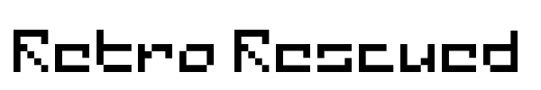 Retro Rescued font