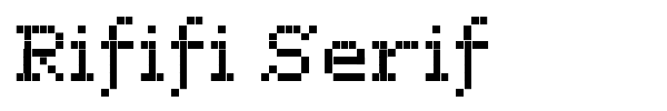 Rififi Serif font