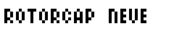 RotorCap Neue font preview