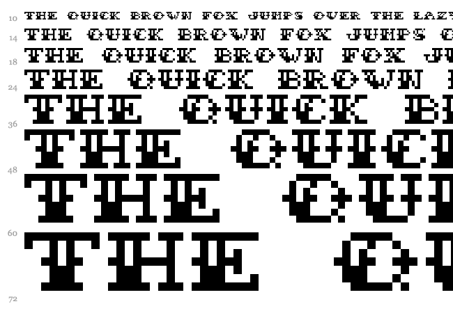 Sailor Stitch font waterfall