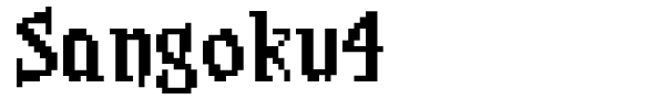 Sangoku4 font preview