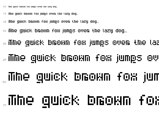 Savior font waterfall