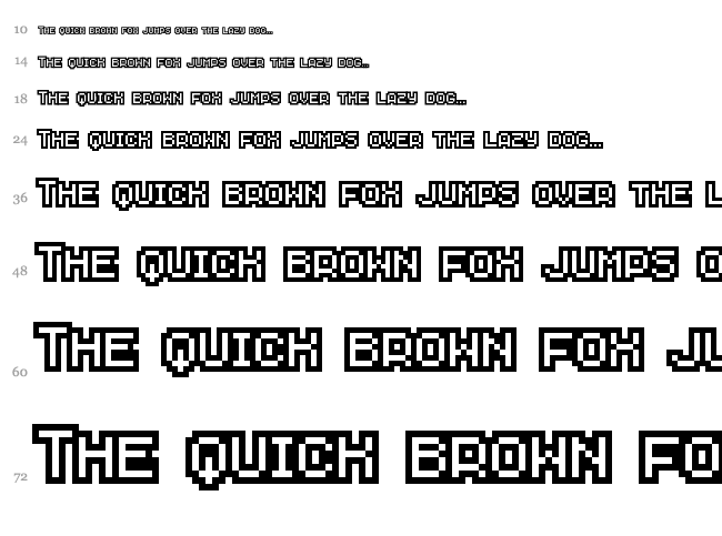 Savior font waterfall