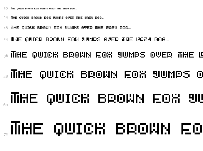 Savior font waterfall