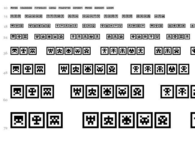 Scumskullz font waterfall