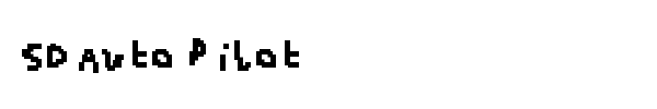SD Auto Pilot font