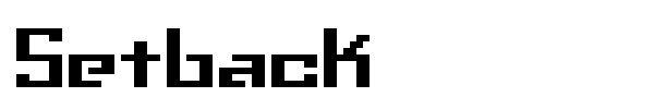Setback font