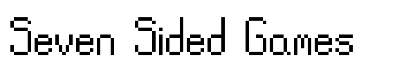 Seven Sided Games font preview