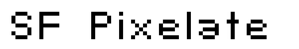 SF Pixelate font