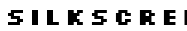 Silkscreen font
