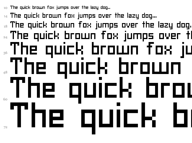 SKA Cubic 01_75 CE font waterfall