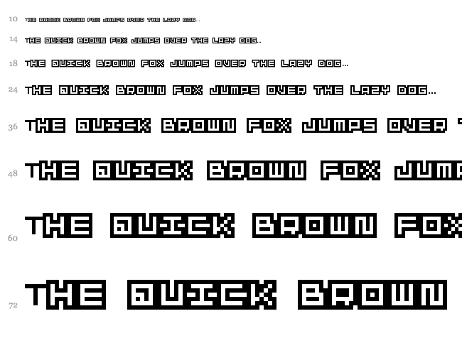 SkateC font waterfall