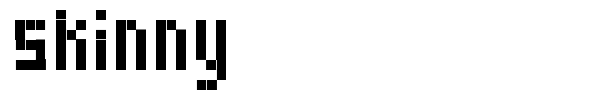 Skinny font