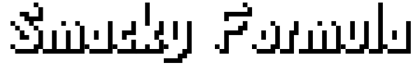 Smacky Formula font