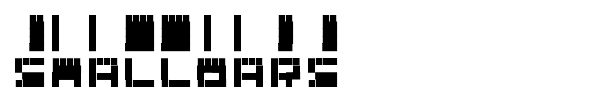 SmallBars font preview