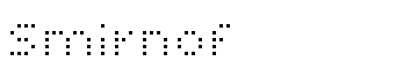 Smirnof font