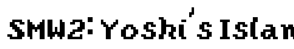 SMW2: Yoshi's Island font preview