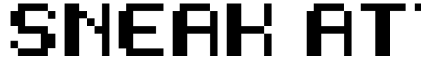 Sneak Attack font