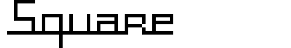 Square font