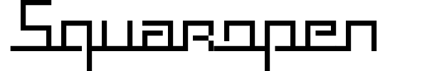 Squaropen font
