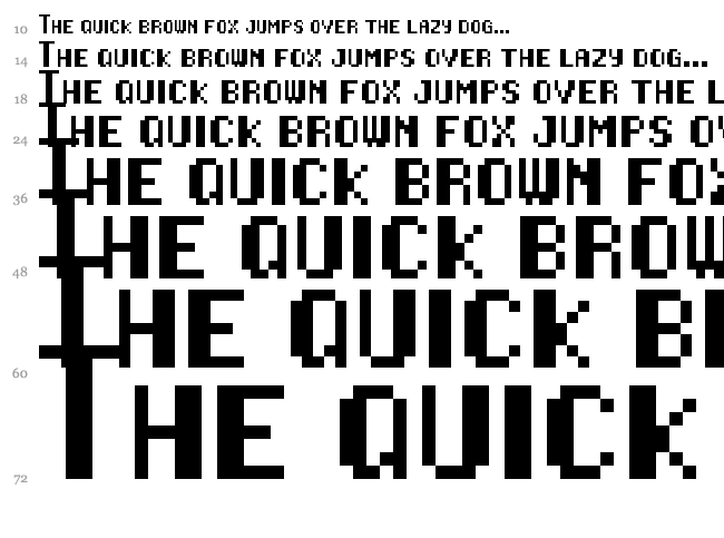 Star Fox/Starwing font waterfall