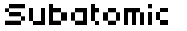 Subatomic Screen font