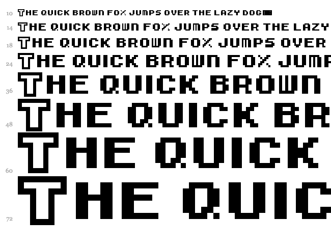 Super Mario Bros. 3 font waterfall