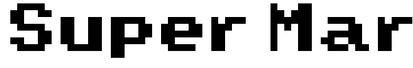 Super Mario World font