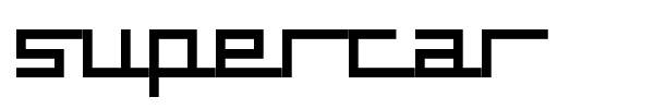 Supercar font