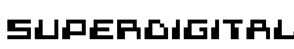 Superdigital font