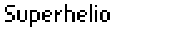 Superhelio font