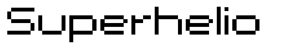 Superhelio font preview