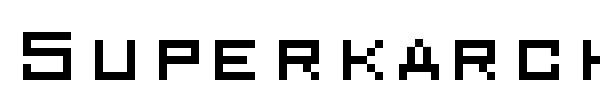 Superkarcher font
