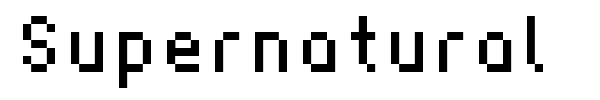 Supernatural font