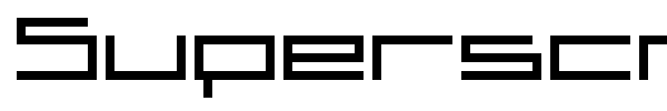 Superscreen font