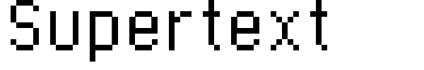 Supertext font
